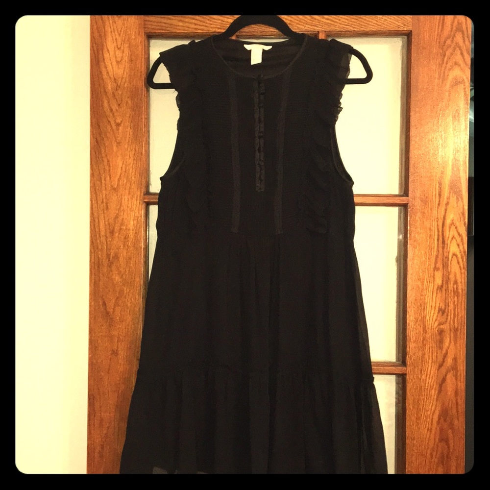 Mini flowy overlay with bodycon dress underneath